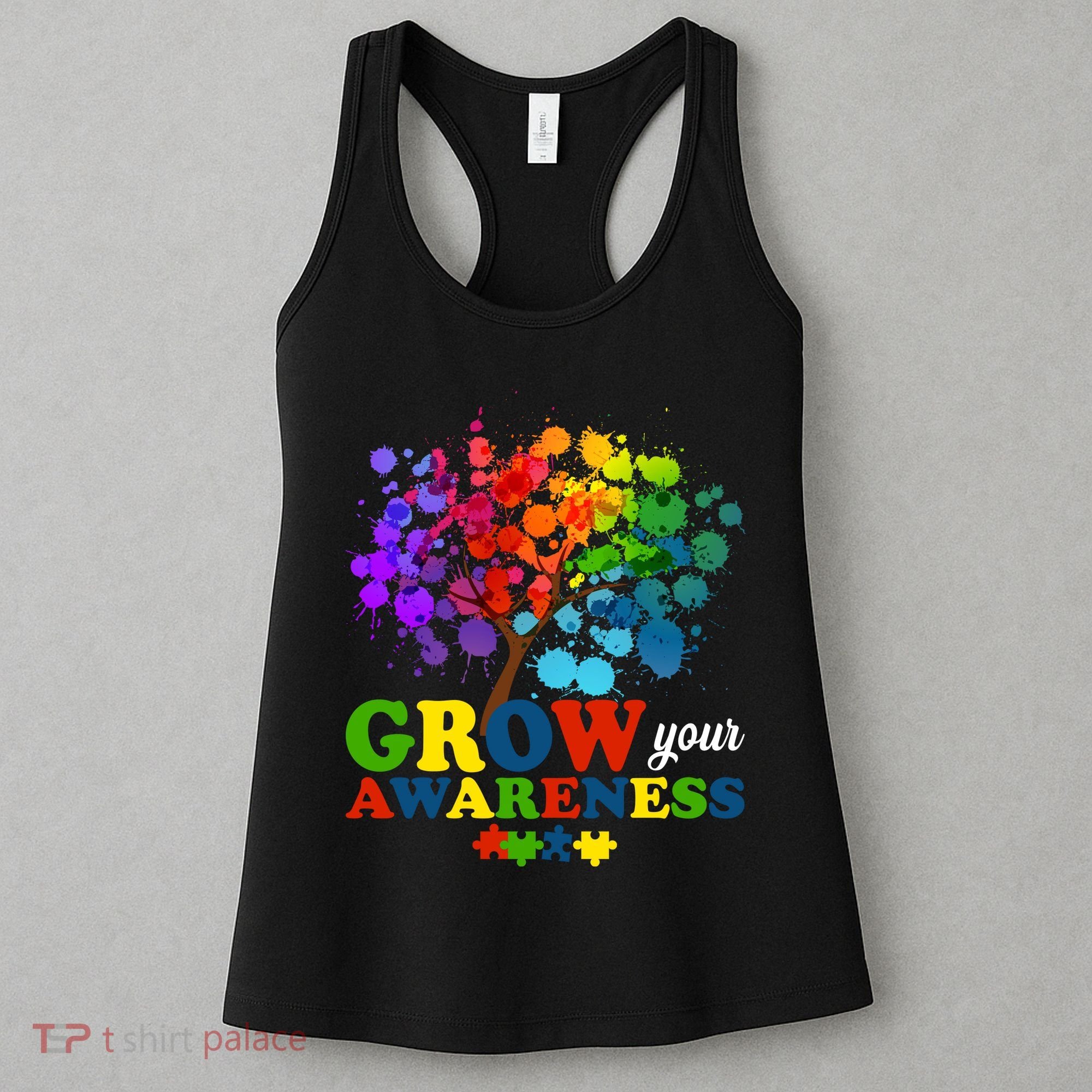 Grow Your Awareness Autism Tree Women's Tank Top