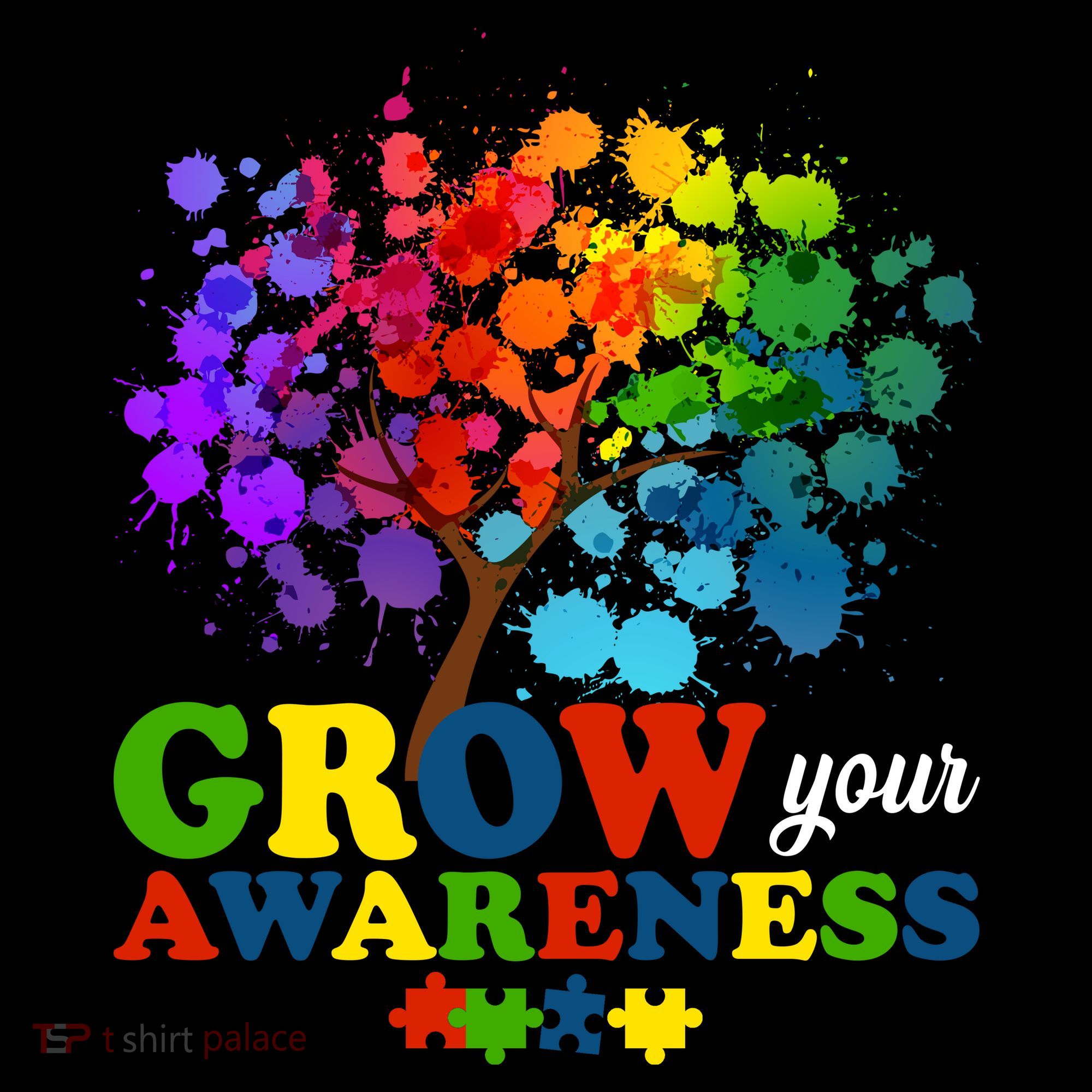 Grow Your Awareness Autism Tree Baby Bodysuit