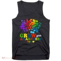 Grow Your Awareness Autism Tree Tank Top thumb 0