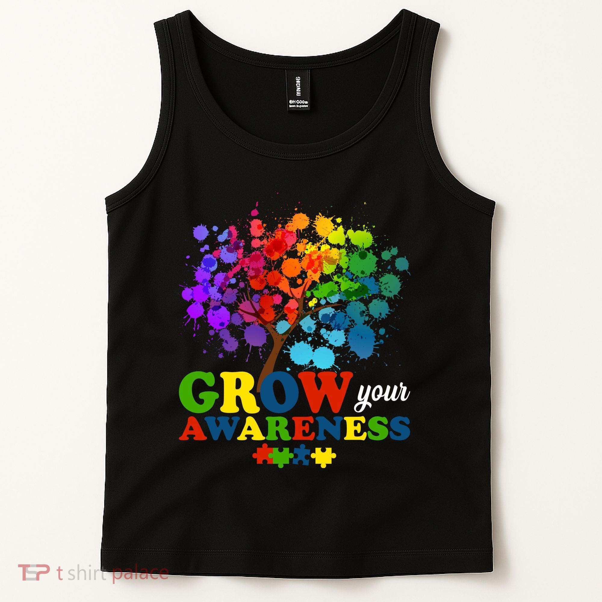 Grow Your Awareness Autism Tree Tank Top