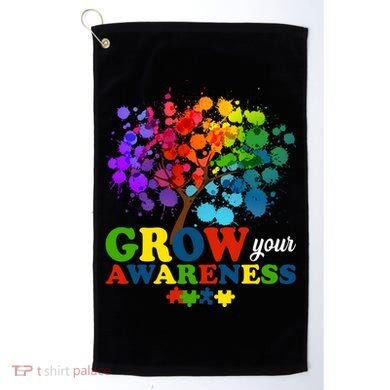 Grow Your Awareness Autism Tree Golf Towel