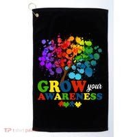 Grow Your Awareness Autism Tree Golf Towel thumb 0