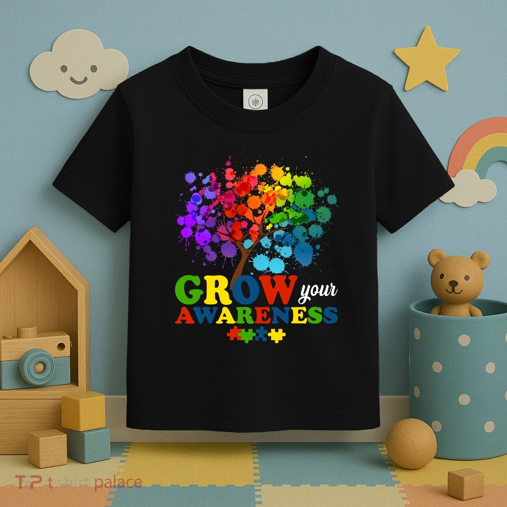 Grow Your Awareness Autism Tree Toddler T-Shirt