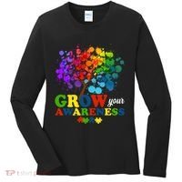 Grow Your Awareness Autism Tree Women's Long Sleeve Shirt thumb 0