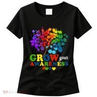 Grow Your Awareness Autism Tree Women's T-Shirt thumb 0