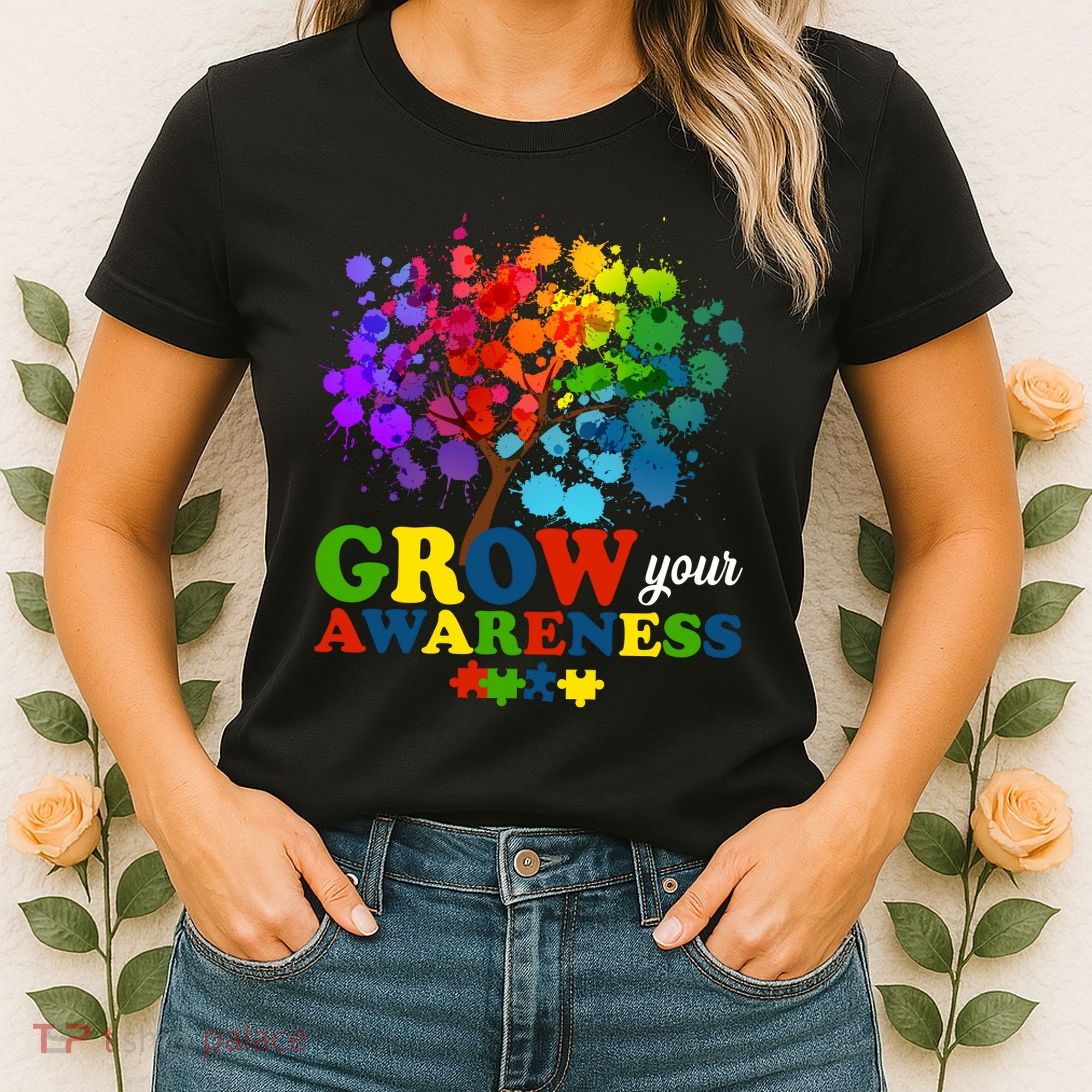 Grow Your Awareness Autism Tree Women's T-Shirt