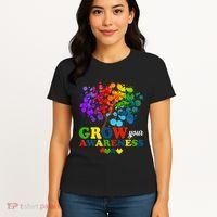 Grow Your Awareness Autism Tree Women's T-Shirt thumb 4