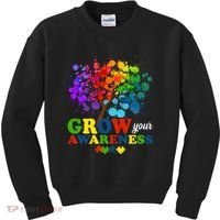 Grow Your Awareness Autism Tree Kids Sweatshirt thumb 0