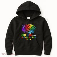 Grow Your Awareness Autism Tree Kids Hoodie thumb 0