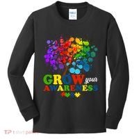 Grow Your Awareness Autism Tree Kids Long Sleeve Shirt thumb 0