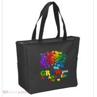 Grow Your Awareness Autism Tree Tote Bag thumb 2