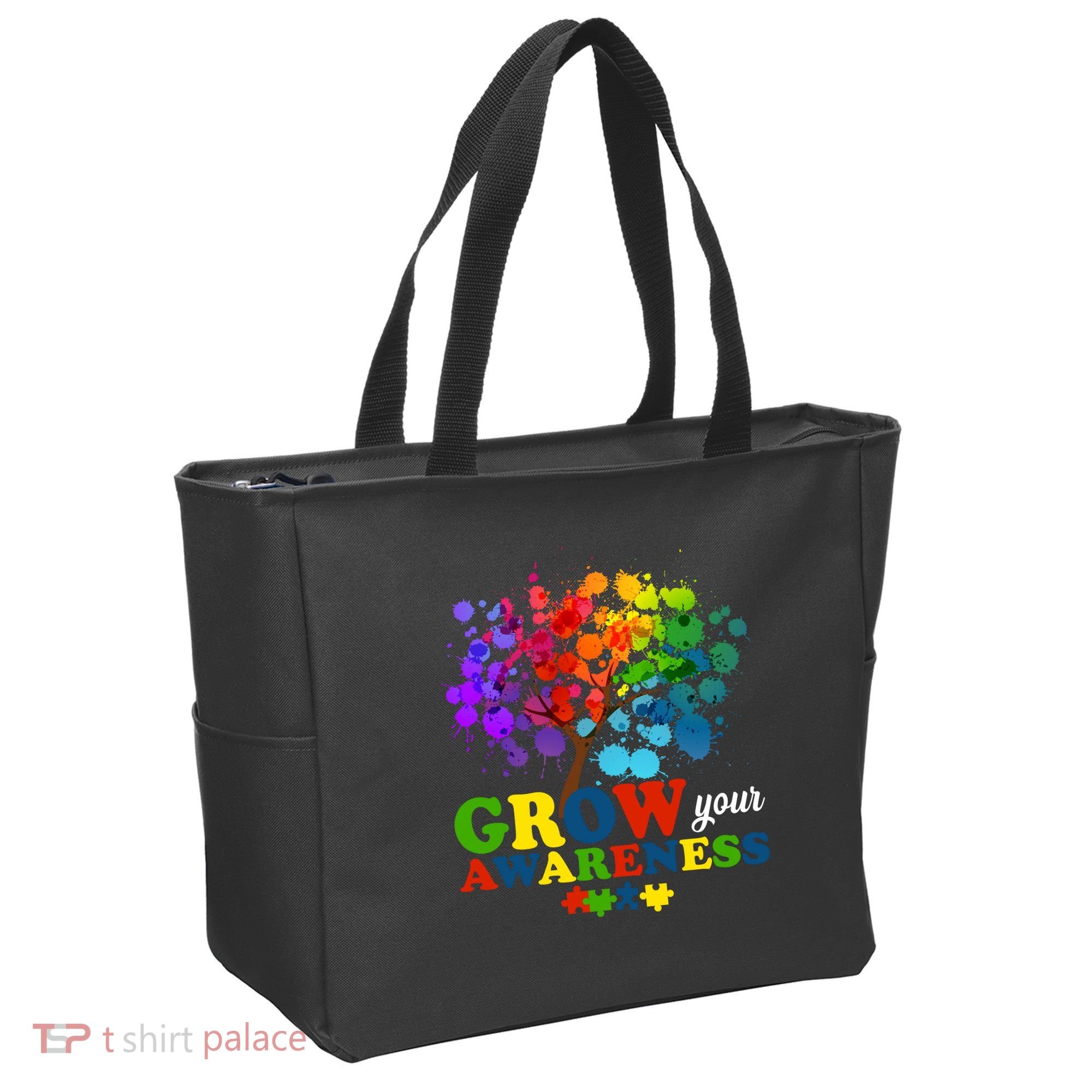 Grow Your Awareness Autism Tree Tote Bag