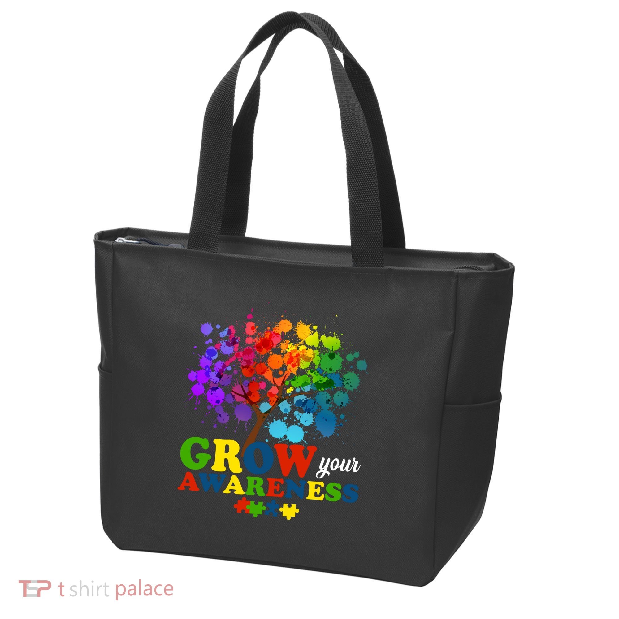 Grow Your Awareness Autism Tree Tote Bag