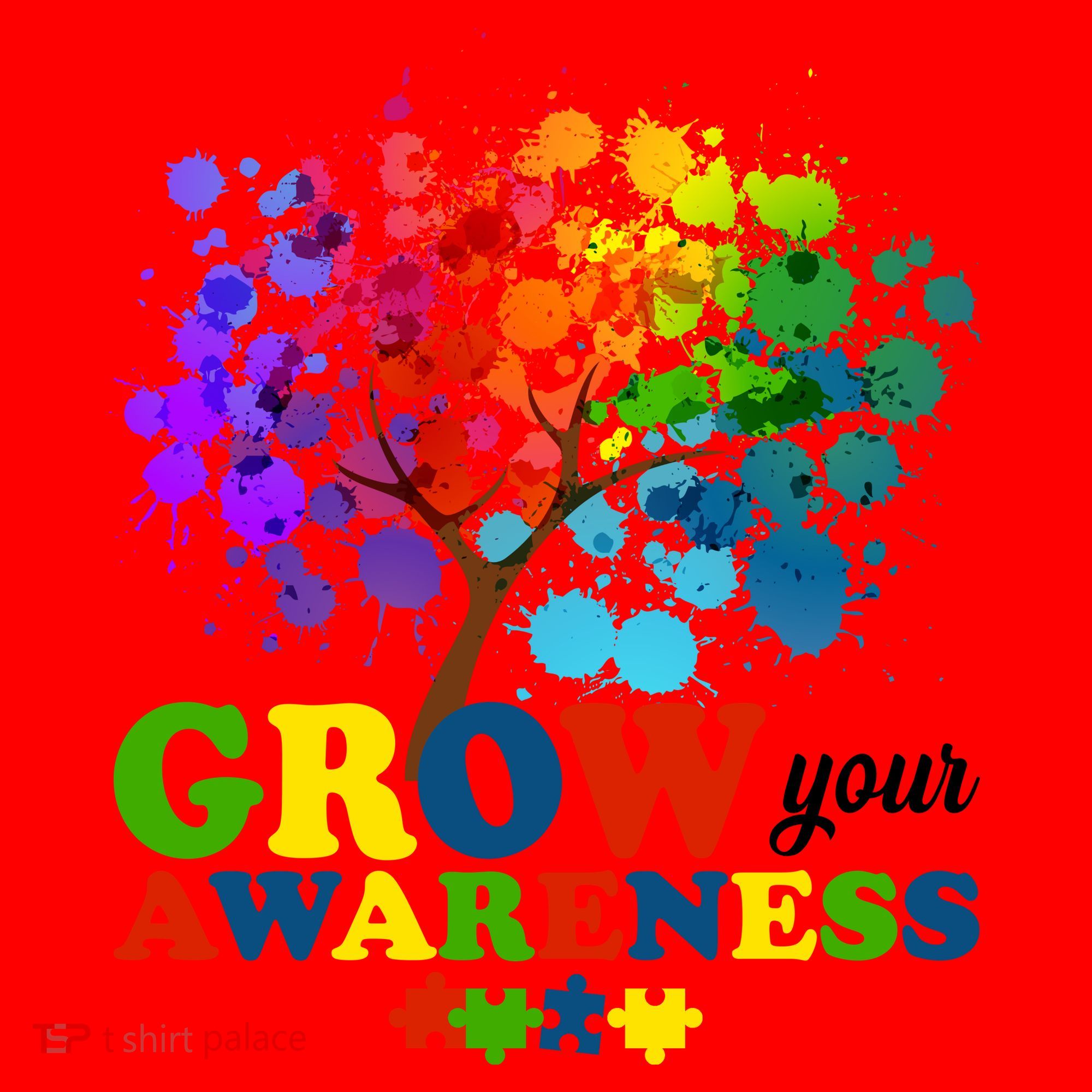 Grow Your Awareness Autism Tree Santa Hat