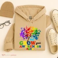 Grow Your Awareness Autism Tree Hoodie thumb 4