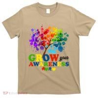 Grow Your Awareness Autism Tree T-Shirt thumb 0