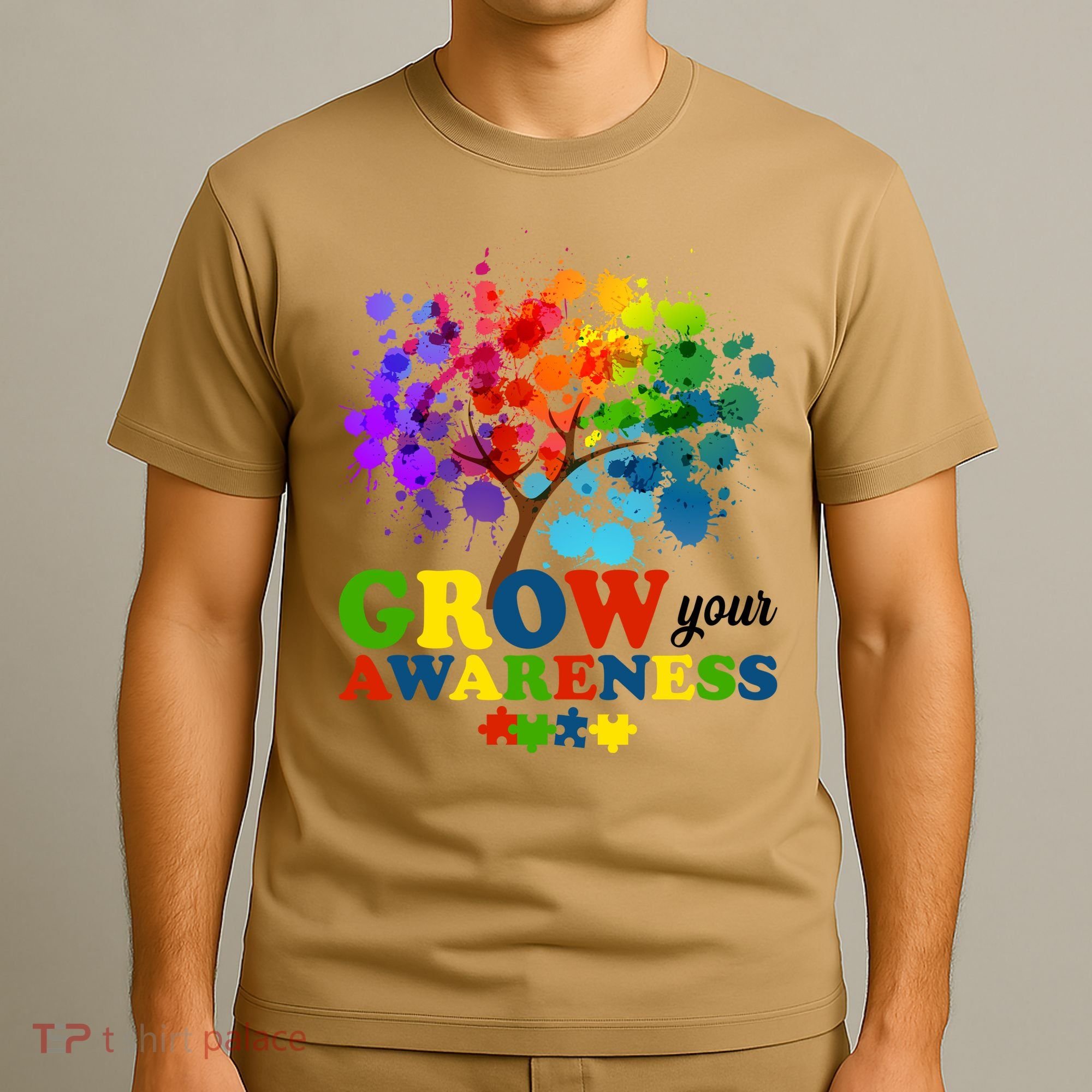 Grow Your Awareness Autism Tree T-Shirt
