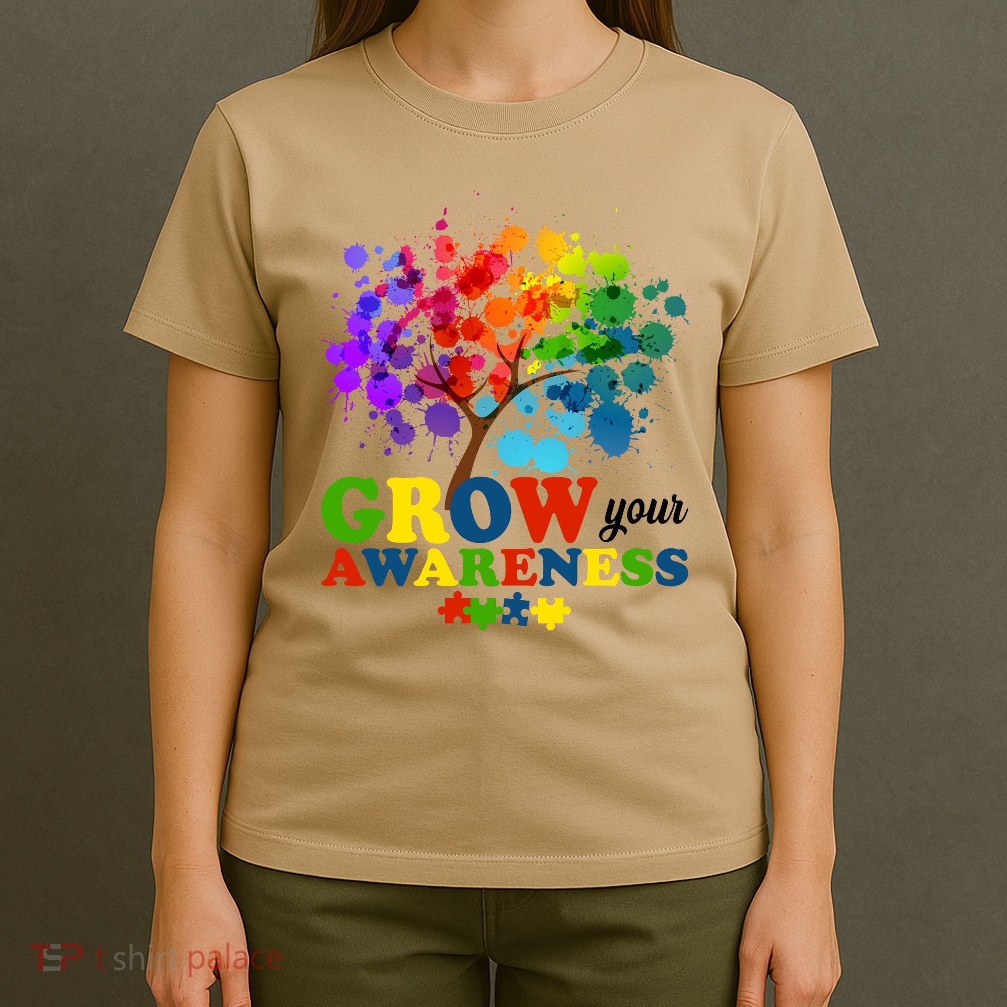 Grow Your Awareness Autism Tree T-Shirt