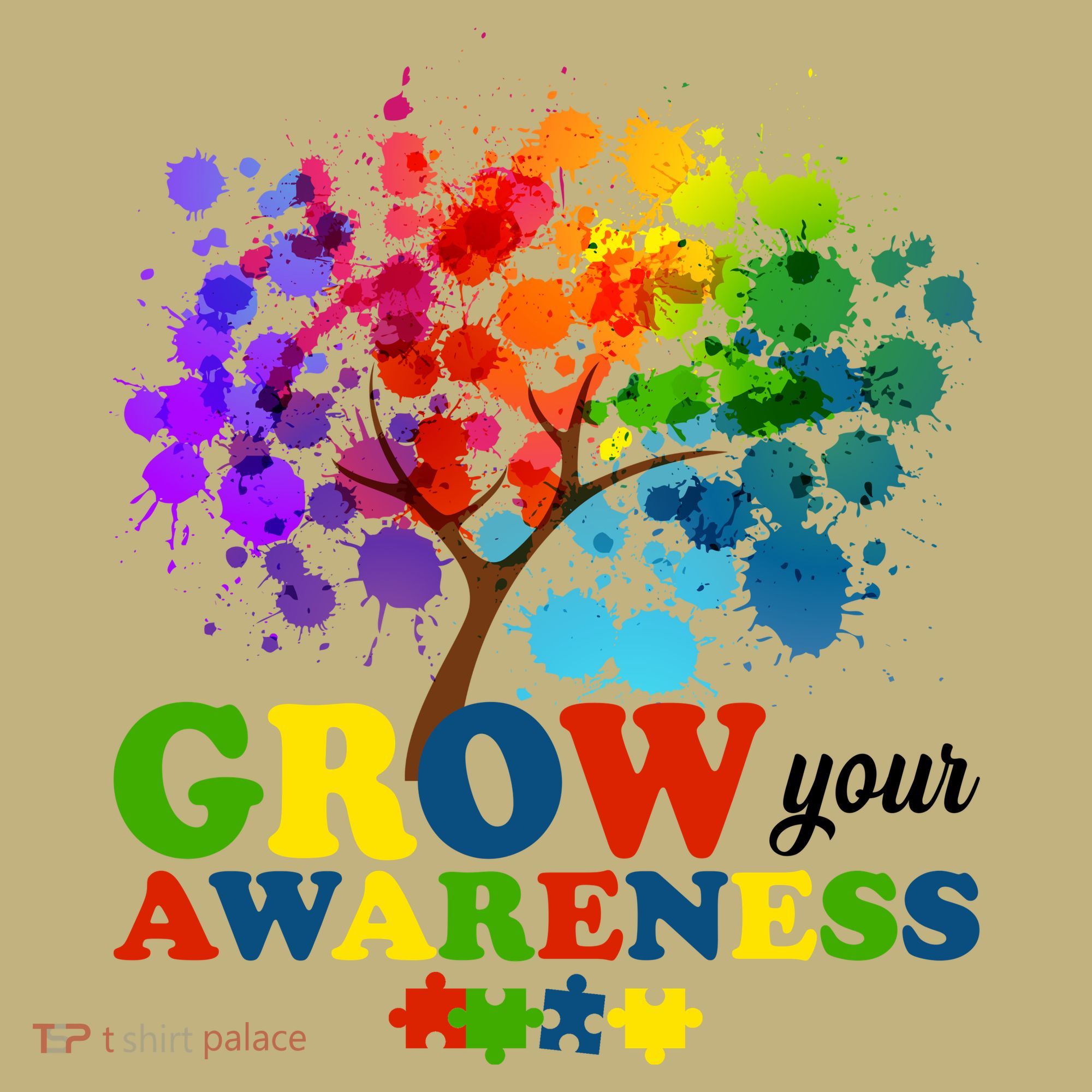 Grow Your Awareness Autism Tree T-Shirt