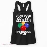 Grab Your Balls It's Bocce Time, Bocce Women's Tank Top thumb 0