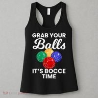 Grab Your Balls It's Bocce Time, Bocce Women's Tank Top thumb 3