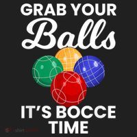 Grab Your Balls It's Bocce Time, Bocce Golf Towel thumb 3
