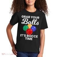 Grab Your Balls It's Bocce Time, Bocce Kids T-Shirt thumb 2