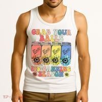 Grab Your Balls Its Canning Season Canning Hippie Tank Top thumb 3