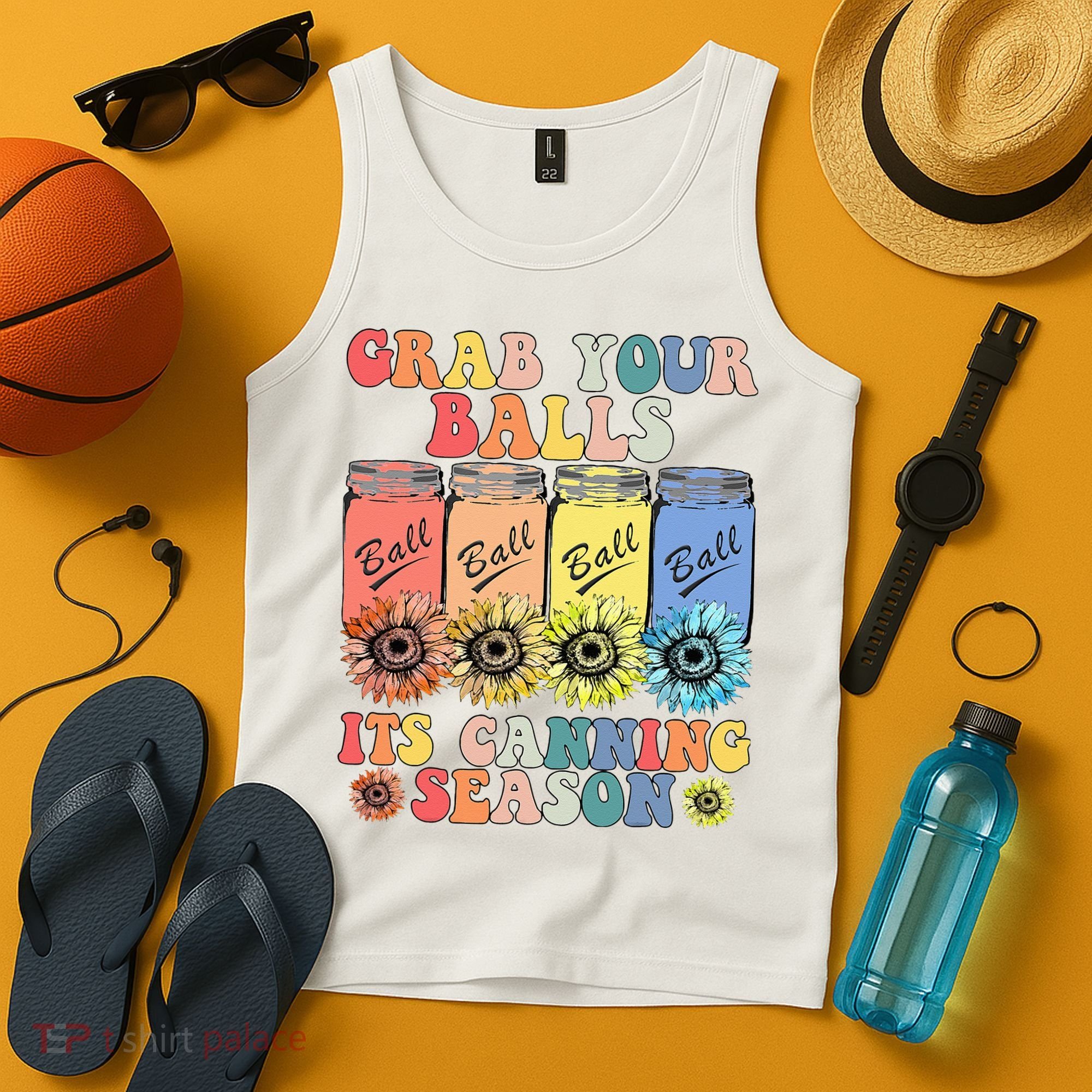 Grab Your Balls Its Canning Season Canning Hippie Tank Top