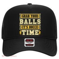 Grab Your Balls ItS Bocce Time Loves Petanque Bocce Ball Gift Hat thumb 0
