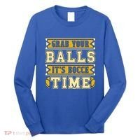 Grab Your Balls ItS Bocce Time Loves Petanque Bocce Ball Gift Long Sleeve Shirt thumb 0