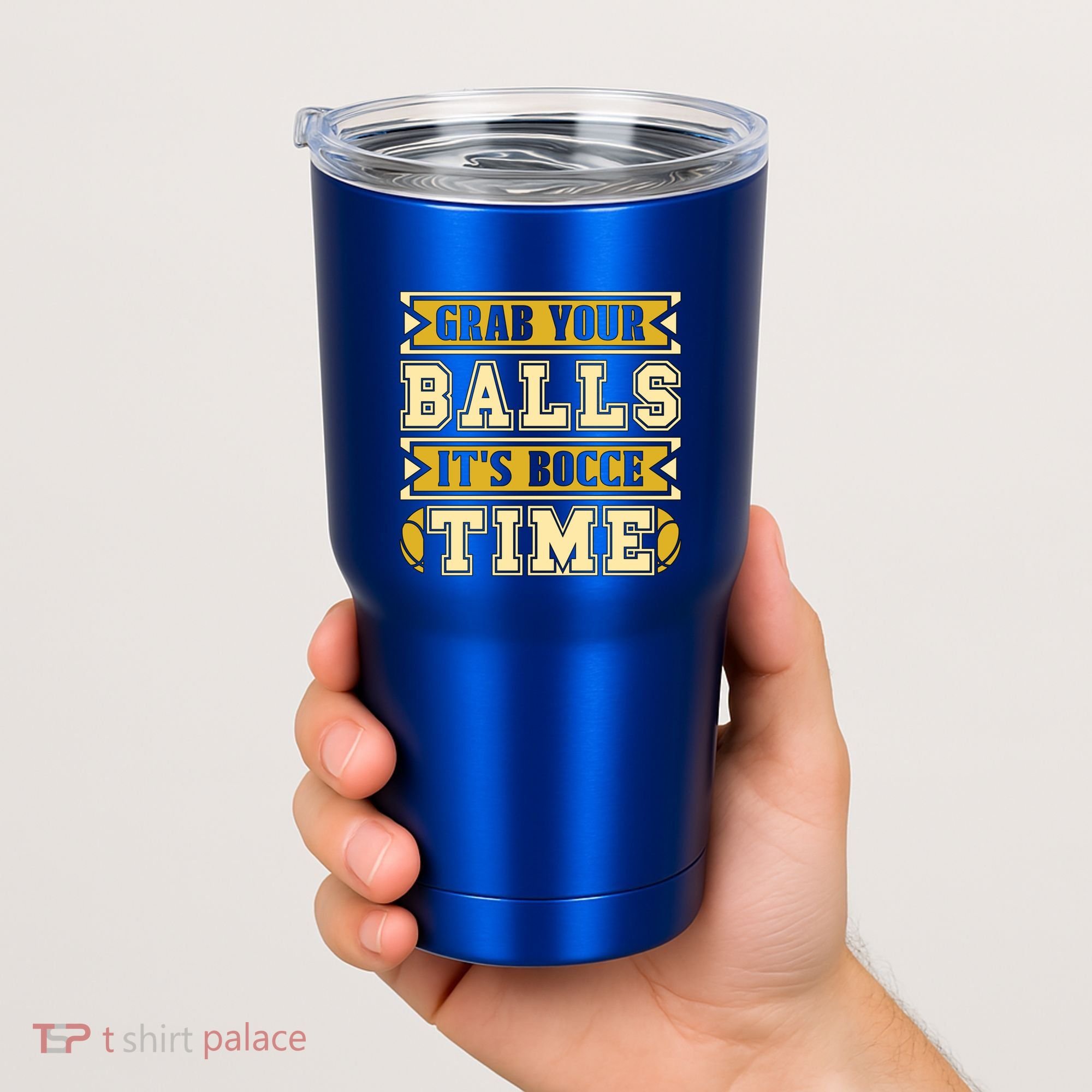 Grab Your Balls ItS Bocce Time Loves Petanque Bocce Ball Gift Tumbler
