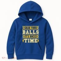 Grab Your Balls ItS Bocce Time Loves Petanque Bocce Ball Gift Kids Hoodie thumb 0