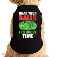 Grab Your Balls ItS Bocce Time Bocce Bocce Ball Gift Doggie Tank thumb 0