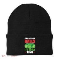 Grab Your Balls ItS Bocce Time Bocce Bocce Ball Gift Beanie thumb 0