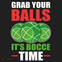 Grab Your Balls ItS Bocce Time Bocce Bocce Ball Gift Beanie thumb 2