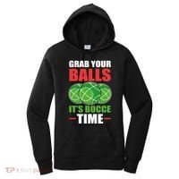 Grab Your Balls ItS Bocce Time Bocce Bocce Ball Gift Women's Hoodie thumb 0