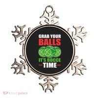 Grab Your Balls ItS Bocce Time Bocce Bocce Ball Gift Ornament thumb 0
