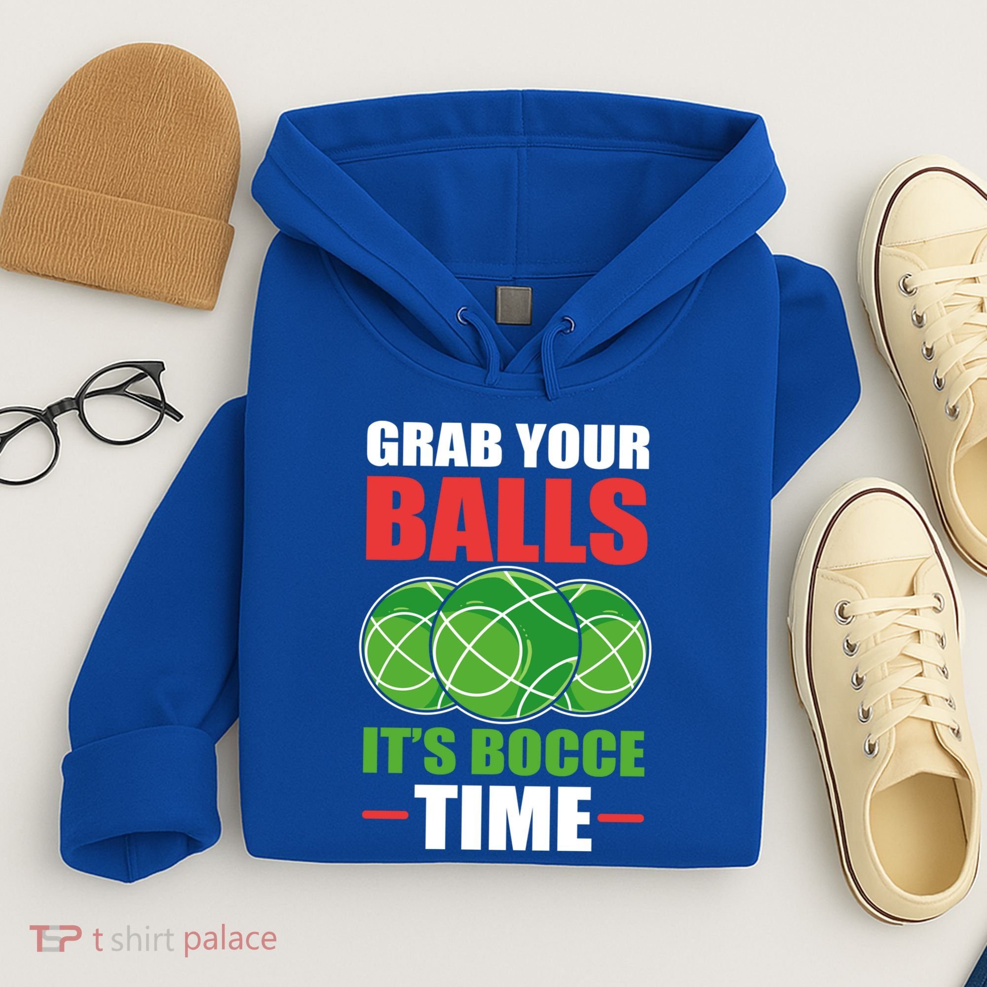 Grab Your Balls ItS Bocce Time Bocce Bocce Ball Gift Hoodie