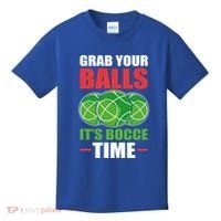 Grab Your Balls ItS Bocce Time Bocce Bocce Ball Gift Kids T-Shirt thumb 0