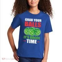 Grab Your Balls ItS Bocce Time Bocce Bocce Ball Gift Kids T-Shirt thumb 2