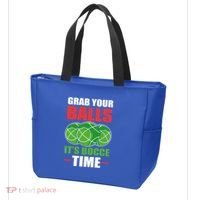Grab Your Balls ItS Bocce Time Bocce Bocce Ball Gift Tote Bag thumb 3