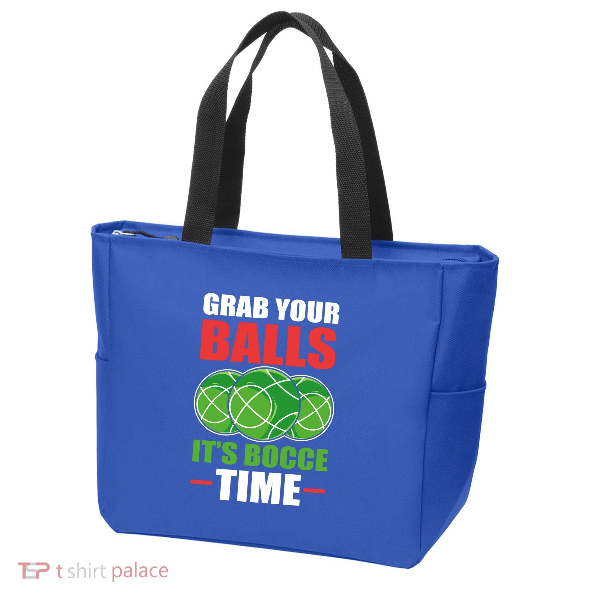 Grab Your Balls ItS Bocce Time Bocce Bocce Ball Gift Tote Bag