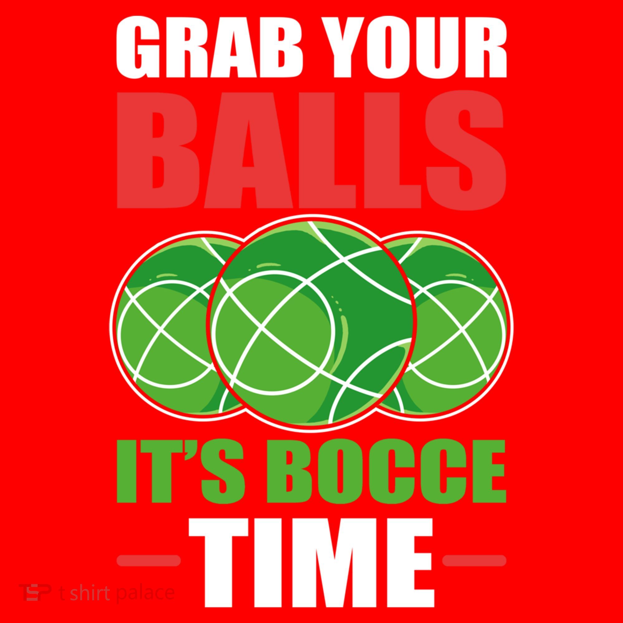 Grab Your Balls ItS Bocce Time Bocce Bocce Ball Gift Santa Hat