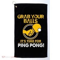 Grab Your Balls Its Time For Ping Pong Golf Towel thumb 0