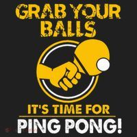 Grab Your Balls Its Time For Ping Pong Golf Towel thumb 3