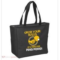 Grab Your Balls Its Time For Ping Pong Tote Bag thumb 2