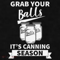 Grab Your Balls Its Canning Season Retro Ladies PosiCharge Tri-Blend Wicking Tank thumb 2