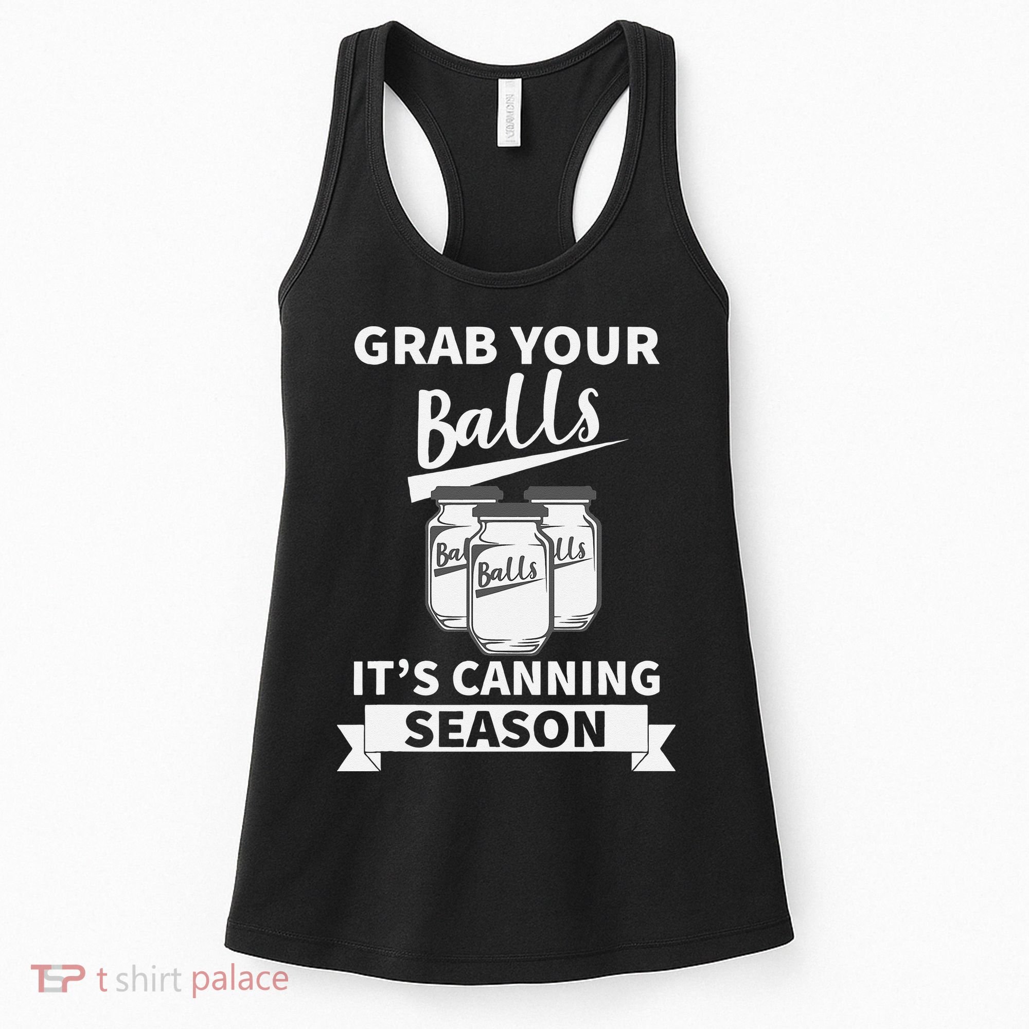 Grab Your Balls Its Canning Season Retro Women's Tank Top