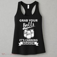Grab Your Balls Its Canning Season Retro Women's Tank Top thumb 3